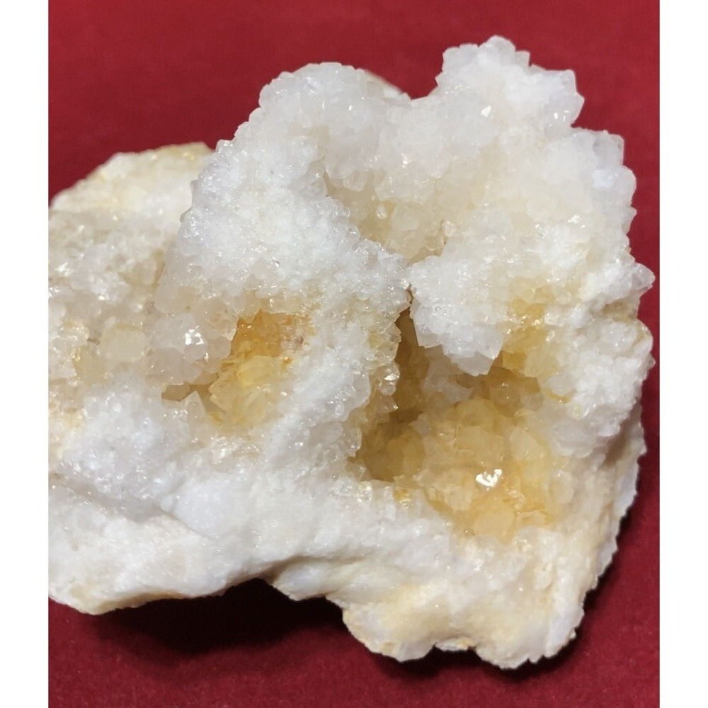 White Natural Quartz Crystal 3 1/2"‎ Geode 218.4 grams USA Gorgeous
